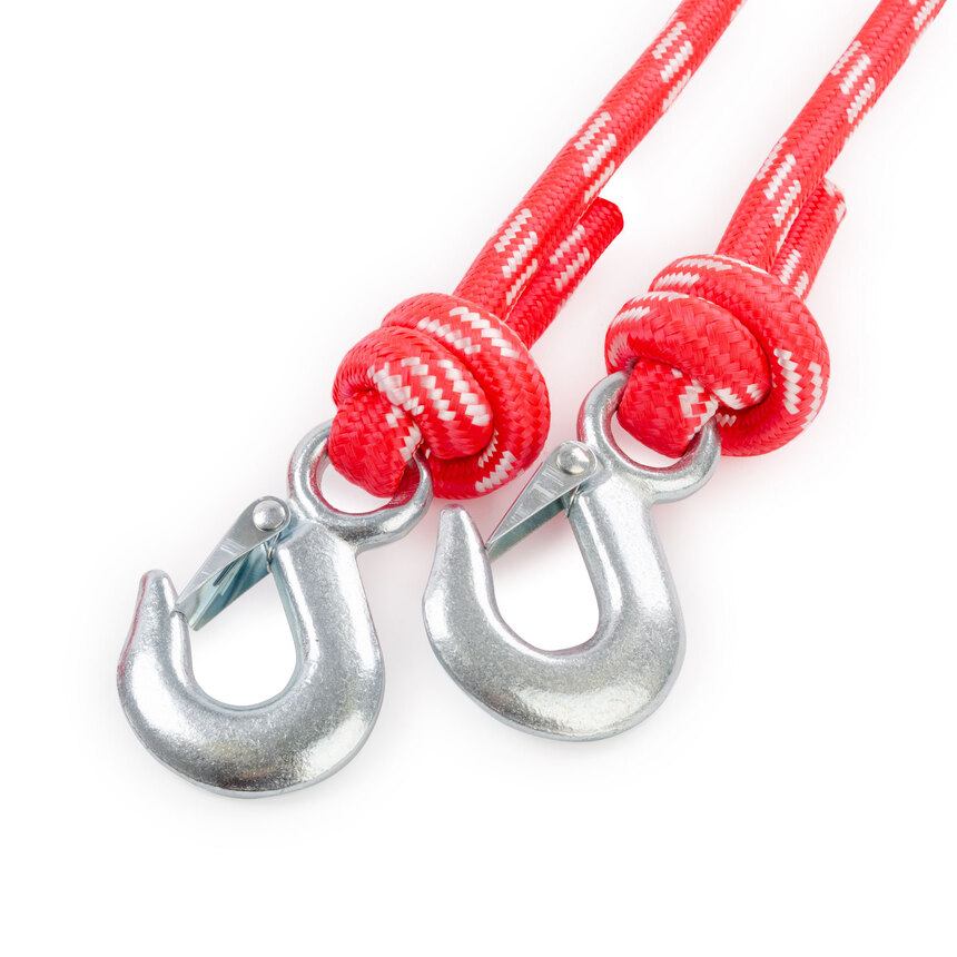 Трос буксировочный веревочный "AUTOPROFI" 5 т, 5 м, 2 крюка, сумка TRV-50/1