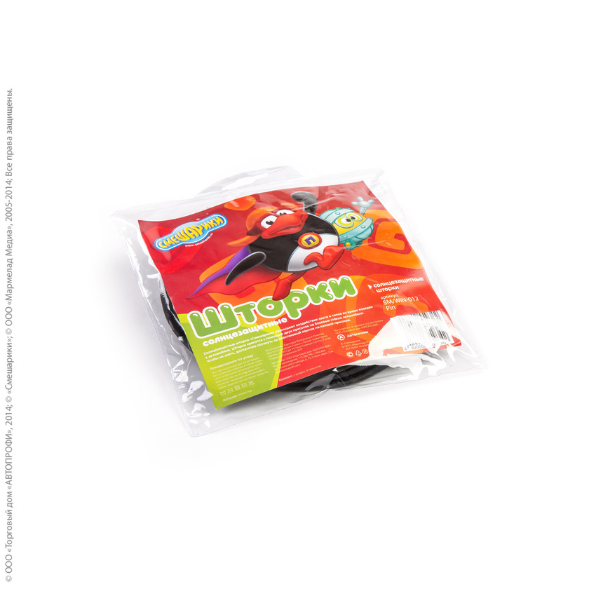 Шторка - экран на боковое окно "Смешарики" (2 шт.) SM/WIN-012 Pin