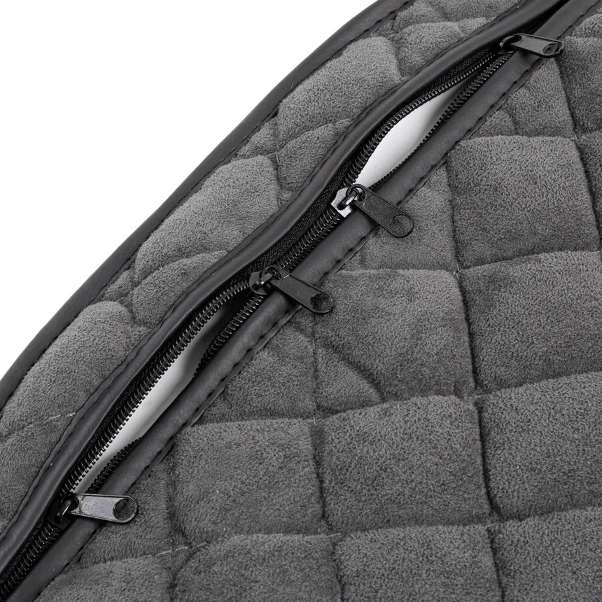 Комплект универсальных накидок на передние сиденья "CarPerformance", 2 шт., алькантара CP-210A D.GY Комплект универсальных накидок на передние сиденья "CarPerformance", 2 шт., алькантара CP-210A D.GY