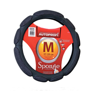 Спонжевая оплетка руля AUTOPROFI SP-9029 BK (M) Спонжевая оплетка руля AUTOPROFI SP-9029 BK (M)