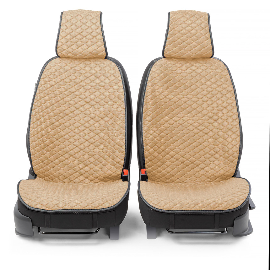 Накидки на передние сиденья "Car Performance", 2 шт., fiberflax CUS-1032 BE Накидки на передние сиденья "Car Performance", 2 шт., fiberflax CUS-1032 BE