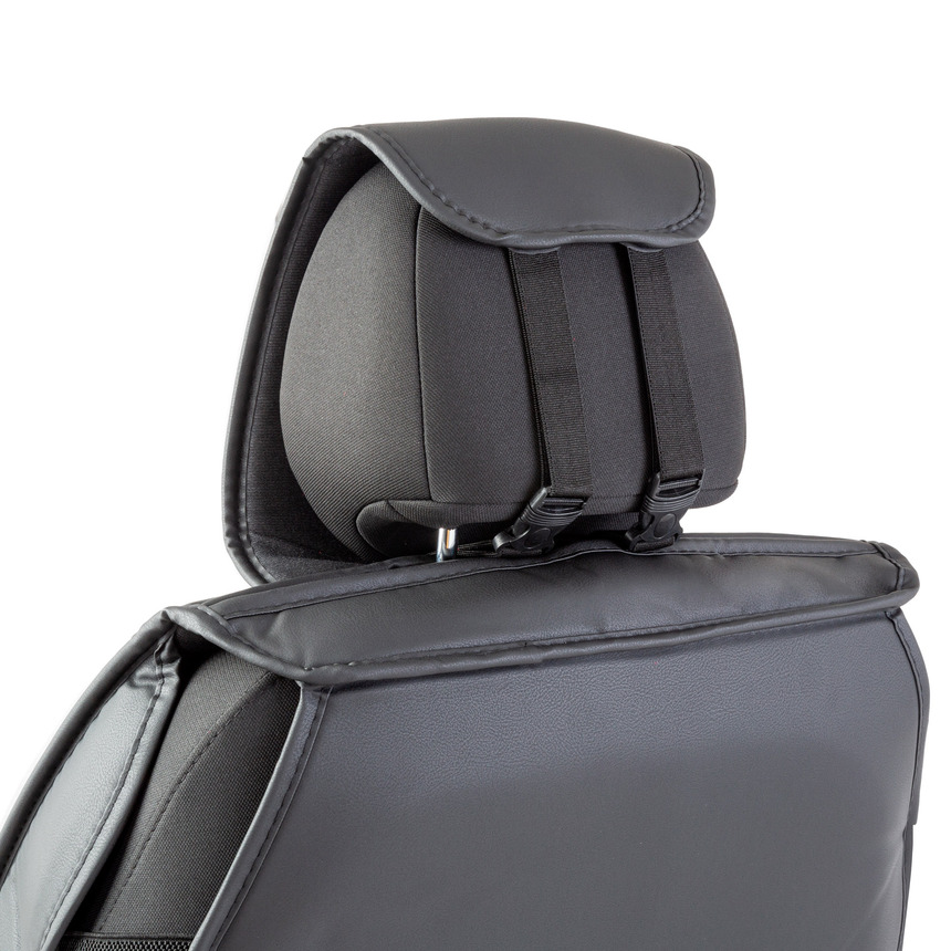 Каркасные накидки на передние сиденья "Car Performance", 2 шт., экокожа CUS-2102 BK/RD Каркасные накидки на передние сиденья "Car Performance", 2 шт., экокожа CUS-2102 BK/RD