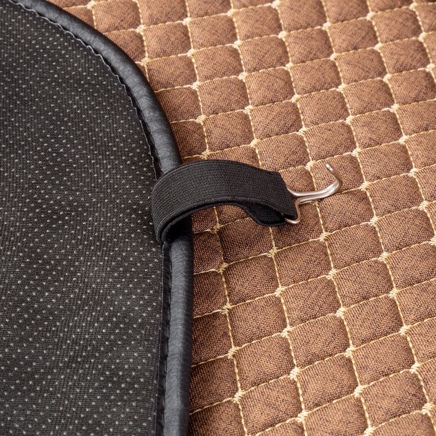 Накидки на передние сиденья "Car Performance", 2 шт., fiberflax CUS-1052 BR/BE Накидки на передние сиденья "Car Performance", 2 шт., fiberflax CUS-1052 BR/BE