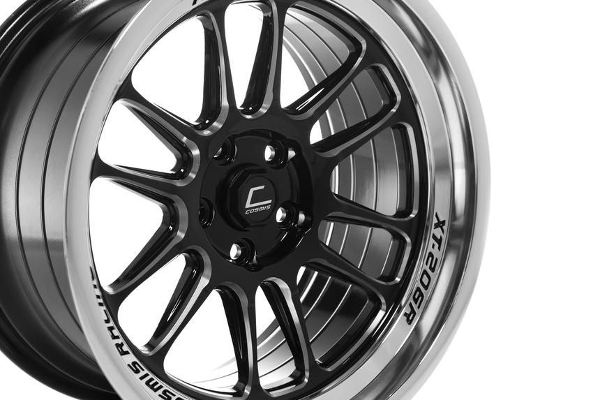 COSMIS  XT-206R 18x9,5 5x114,3 ET10 Black+diamond lip+spoke milling