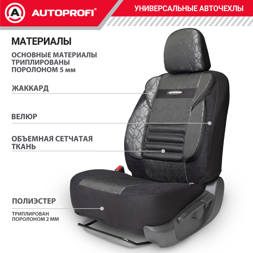 Чехлы на сиденья универсальные COMFORT COMBO CMB-1105 ANTHRACITE Чехлы на сиденья универсальные COMFORT COMBO CMB-1105 ANTHRACITE