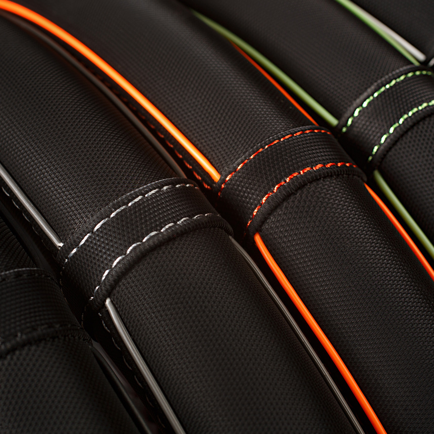 Оплётка руля AUTOPROFI, синтетический нубук AP-2020 BK/GY (M)