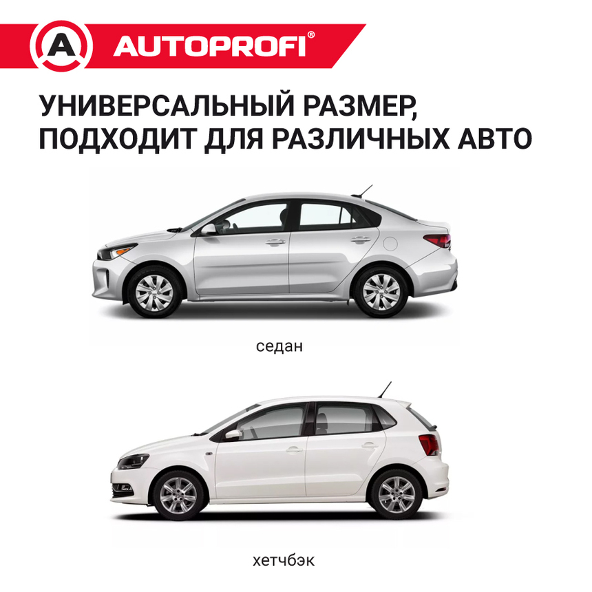 Чехол-накидка на лобовое, заднее и боковые стекла автомобиля 318 х 249 см., AUTOPROFI CAP300