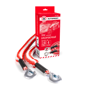 Трос буксировочный  эластичный "AUTOPROFI" TRS-2800
