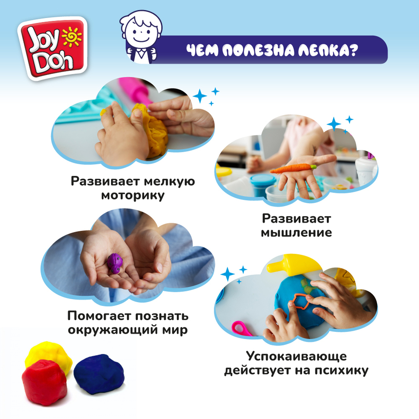 Масса для лепки Joy-Doh, набор БЕТОНОМЕШАЛКА TRUK-224 pot Масса для лепки Joy-Doh, набор БЕТОНОМЕШАЛКА TRUK-224 pot