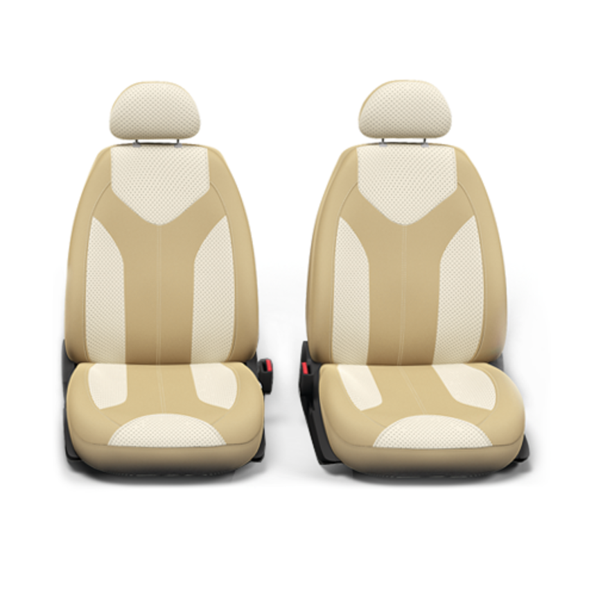 Чехлы на сиденья универсальные экокожа MATRIX MTX-1105G D.BE/L.BE (S)