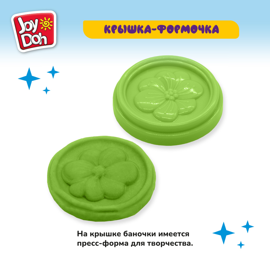 Масса для лепки Joy-Doh, 1 баночка (112 г) на дисплее POT-01/112 PDQ Масса для лепки Joy-Doh, 1 баночка (112 г) на дисплее POT-01/112 PDQ