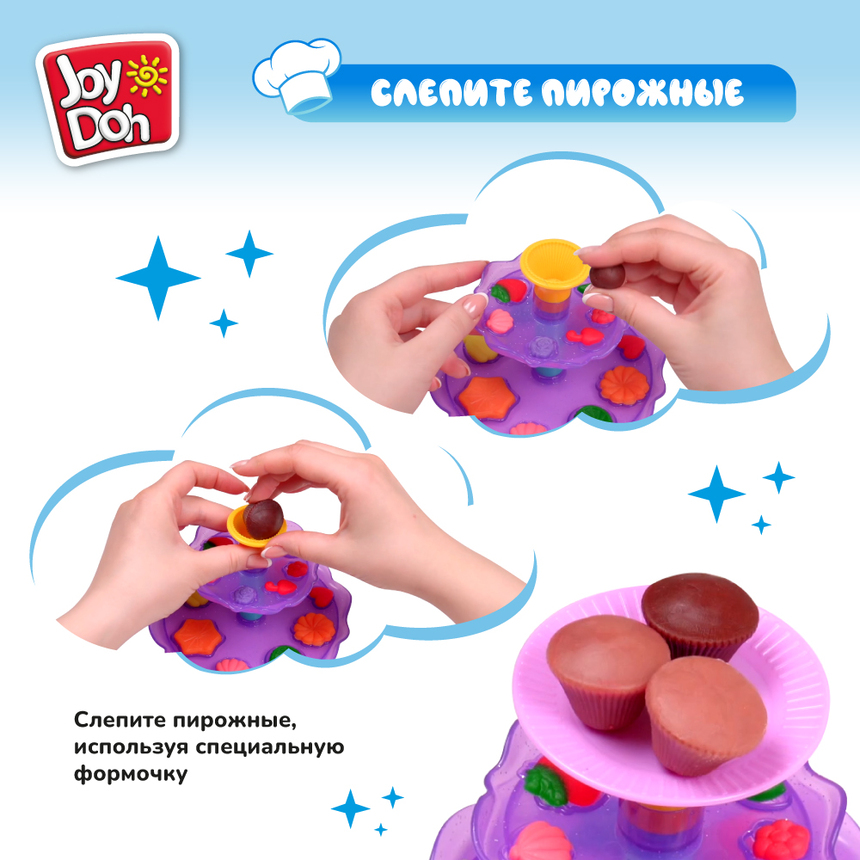 Масса для лепки Joy-Doh, набор СЛАДКОЕЖКА DSRT-150 pot Масса для лепки Joy-Doh, набор СЛАДКОЕЖКА DSRT-150 pot