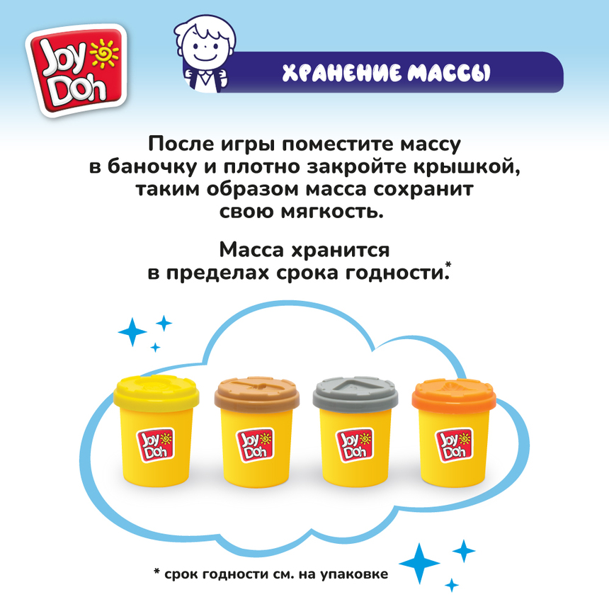 Масса для лепки Joy-Doh, набор БЕТОНОМЕШАЛКА TRUK-224 pot Масса для лепки Joy-Doh, набор БЕТОНОМЕШАЛКА TRUK-224 pot