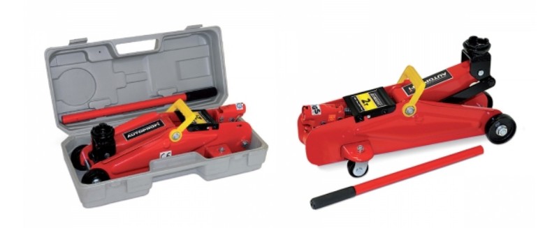 Подкатной домкрат в кейсе