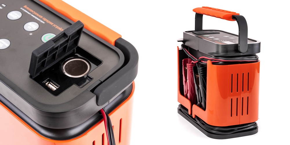 Зарядное устройство импульсного типа крупным планом